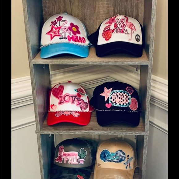 Colorful Embroidered Caps - Picture 3 of 16